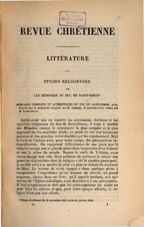 Revue chrétienne. 6. 1859