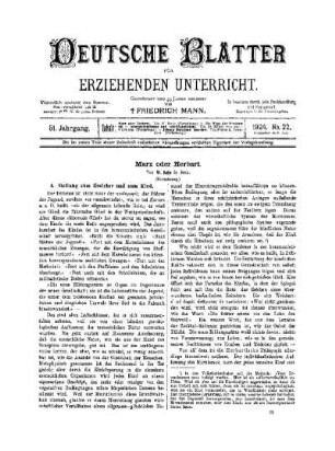Marx oder Herbart : (Fortsetzung)