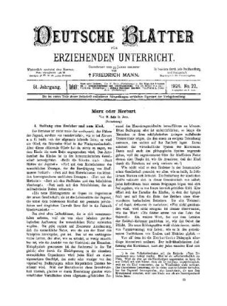 Marx oder Herbart : (Fortsetzung)