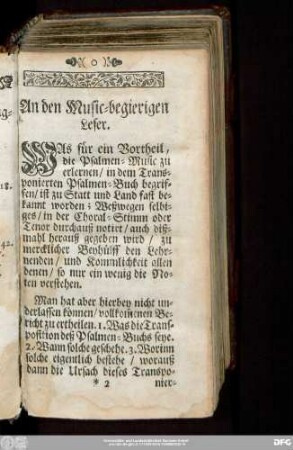 An den Music-begierigen Leser.