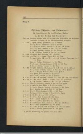 6. Ehrenliste der gefallenen Offiziere