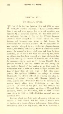 Chapter XXII. The Shimabara revolt