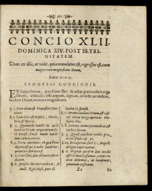Concio XLII. Dominica XIV. Post SS. Trinitatem.
