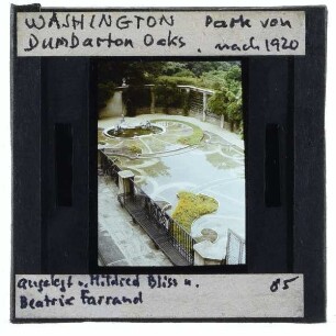 Washington, Dumbarton Oaks,Washington, Dumbarton Oaks, Garten : Terrasse