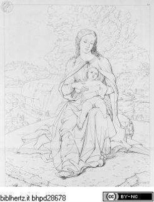 Reale Galleria di Firenze illustrata. 1. Quadri di Storia, Band 2., Maria mit Kind (Taf. 73)