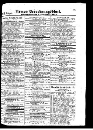 672. Ausgabe. Montag, 6. September 1915