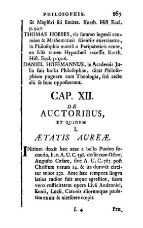 Cap. XII. De Auctoribus Et Quidem.