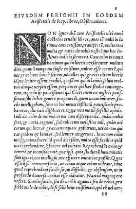 [In Librum Primum Observationes]
