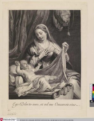 [Maria mit dem Kinde; La Vierge et l'Enfant Jésus]