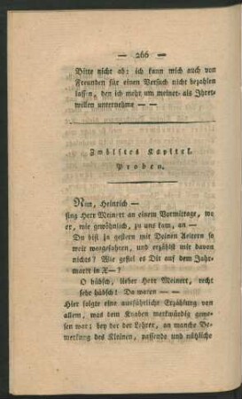 Zwölftes Kapitel. Proben