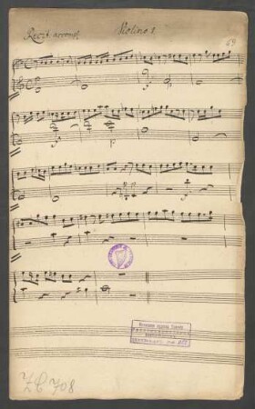 Violino 1 (nur Recit. accomp.; 2x)