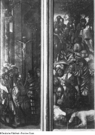 Marter der Zehntausend und Papstpredigt (vor der Wiederherstellung)