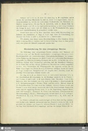 Blocksicherung für eine zweigleisige Strecke