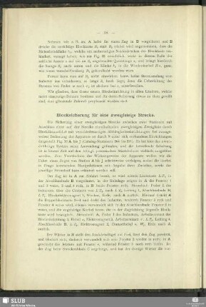 Blocksicherung für eine zweigleisige Strecke