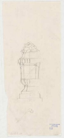 Thiersch, Friedrich von; München; Wohnungsneubauten Lehmpuhl - Vase (Teilansicht)