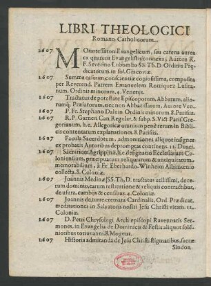 Libri Theologici Romano-Catholicorum.