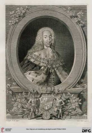 Porträt Christian VI. von Dänemark und Norwegen