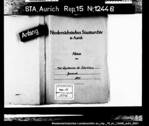Das Schuldenwesen der katholischen Kirchengemeinde in Emden