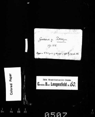 Gerichtshandelsbuch von Pechtelsgrün (bei Lengenfeld)