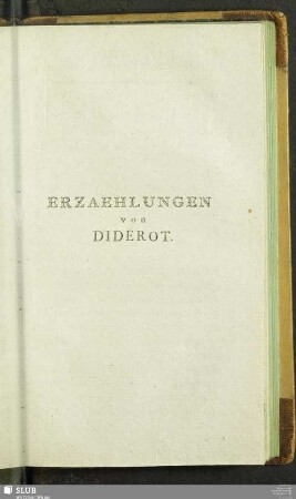 Erzählungen von Diderot