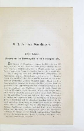 II. Unter den Karolingern