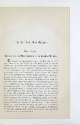 II. Unter den Karolingern