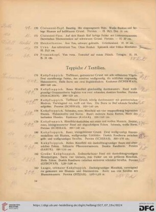Teppiche / Textilien (Nr. 175-200)