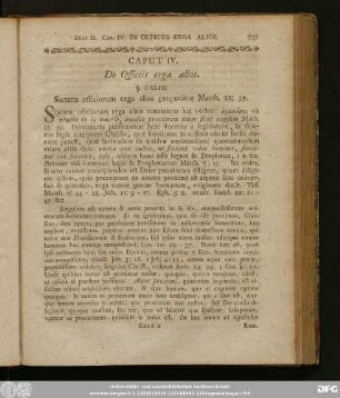 Caput IV. De Officiis erga alios.