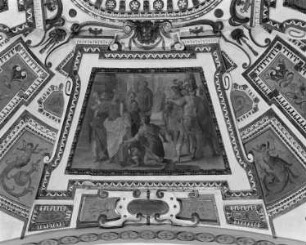 Cappella Serguidi — Szenen aus dem Leben Christi, — Der Zenturio von Kapharnaum kniet vor Christus