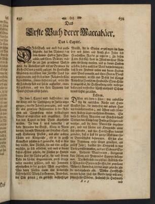 697-804, Das Erste Buch derer Maccabaeer