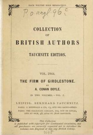 The firm of Girdlestone : a romance of the unromantic, 2