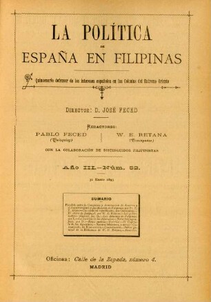 Núm. 52. 31 Enero 1893