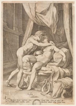 3 Bl. aus Folge v. 4 Bl. Apollo und Leucothea