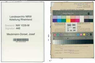 Entnazifizierung Josef Meckmann-Dorsel , geb. 28.10.1899 (Landwirt)