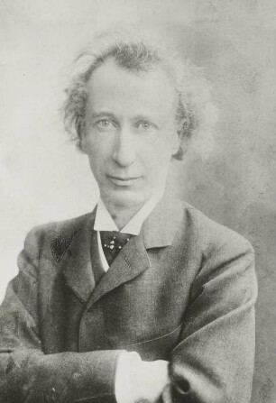 Sauer, Emil von : Porträt Emil von Sauer (1862-1942; Pianist, Komponist). Fotografie auf Karton (Oblonge, mit Widmung) von Arnold Mocsigay, Hamburg vor bzw. 1906