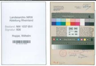 Entnazifizierung Wilhelm Hoppe , geb. 06.11.1897 (Lehrer)