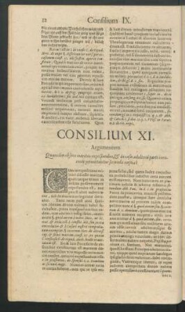 Consilium XI. - Consilium XX.