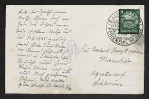 Brief von Charlotte Kiep an Margarete Hauptmann