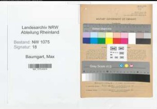 Entnazifizierung Max Baumgart , geb. 13.10.1902 (Holzfaeller)