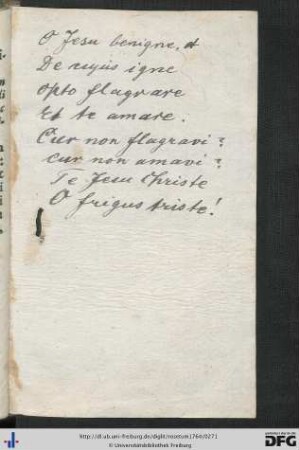 O Jesu Benigne.