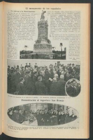Demostración al ingeniero San Román