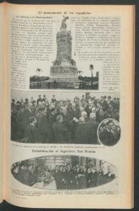 Demostración al ingeniero San Román