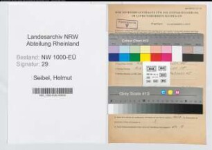 Entnazifizierung Helmut Seibel, geb. 01.05.1906 (Fabrikant)