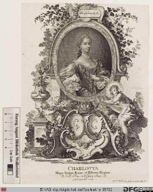 Bildnis Charlotte (Sophie Ch.), Königin von Großbritannien u. Irland, geb. Prinzessin von Mecklenburg-Strelitz
