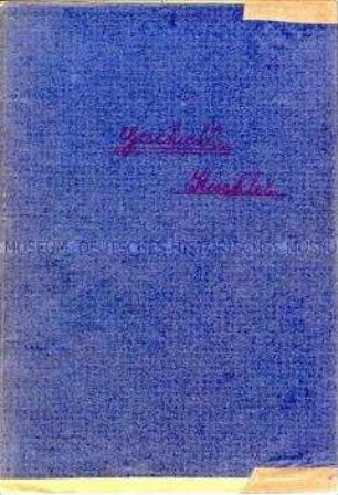 Schulheft mit Aufzeichnungen zum Fach Geschichte - Sachkonvolut