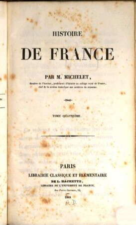 Histoire de France, 4