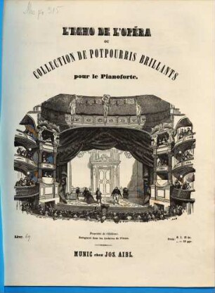 L' écho de l'opéra : ou collection de potpourris brillants sur des thèmes les plus favoris des nouveaux opéras ; arrangés pour le piano. 69, Rigoletto