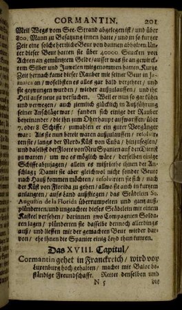Das XVIII. Capitul.