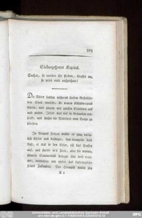 Siebenzehntes Kapitel. Suchet, so werdet ihr finden, klopfet an, so wird euch aufgethan!