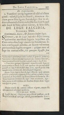 Titulus XXII.